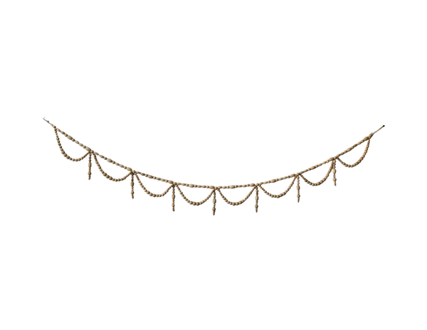 Paulownia Wood Bead Swag Garland