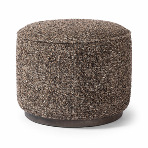 Sinclair Round Ottoman - Ivan Granite