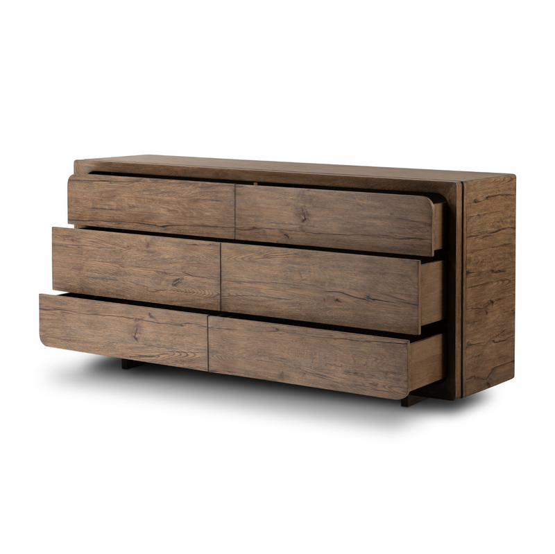 Henry 6 Drawer Dresser - Rustic Grey