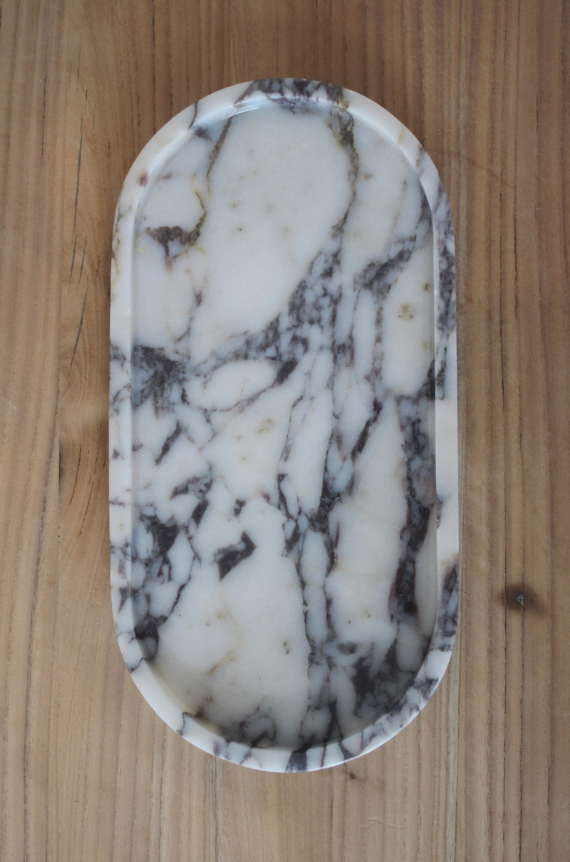 The Collins Oval Tray- Marble
