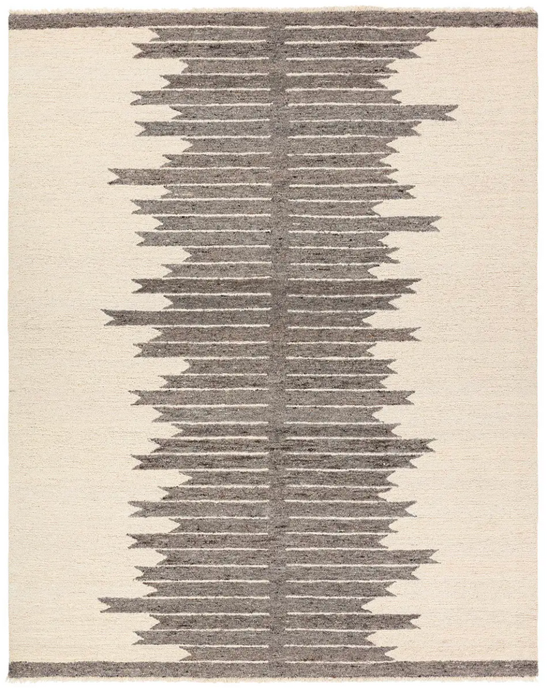 Hadi Rock and Ivory Area Rug