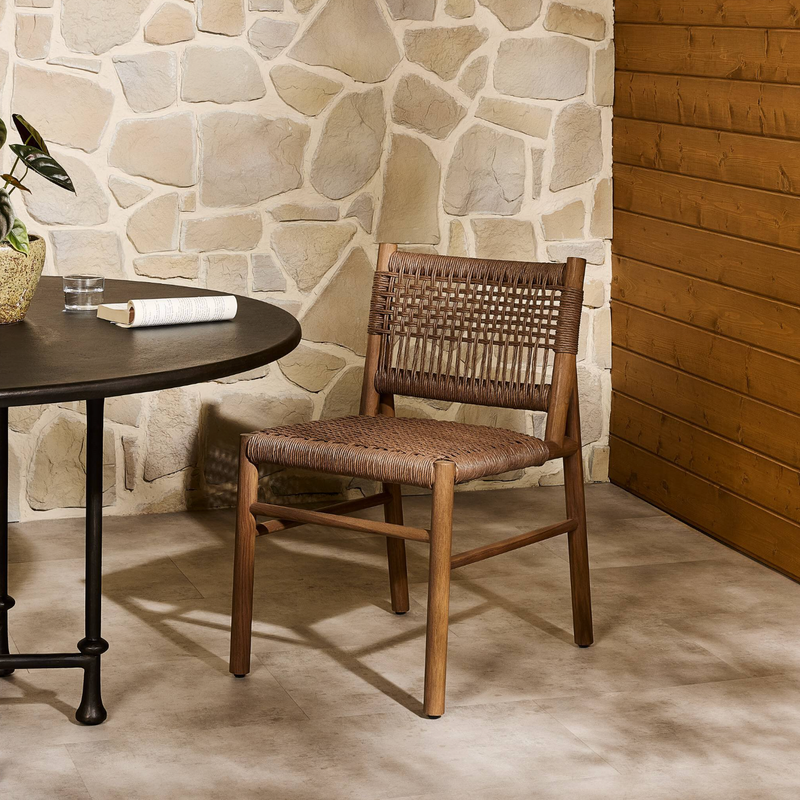 Ashe Outdoor Dining Chair - Tanned Weave