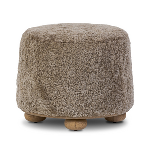 Bilbury Ottoman - Taupe Shearling