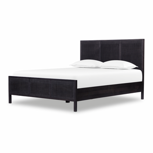 Sydney Bed - Black Wash w/ Black Cane