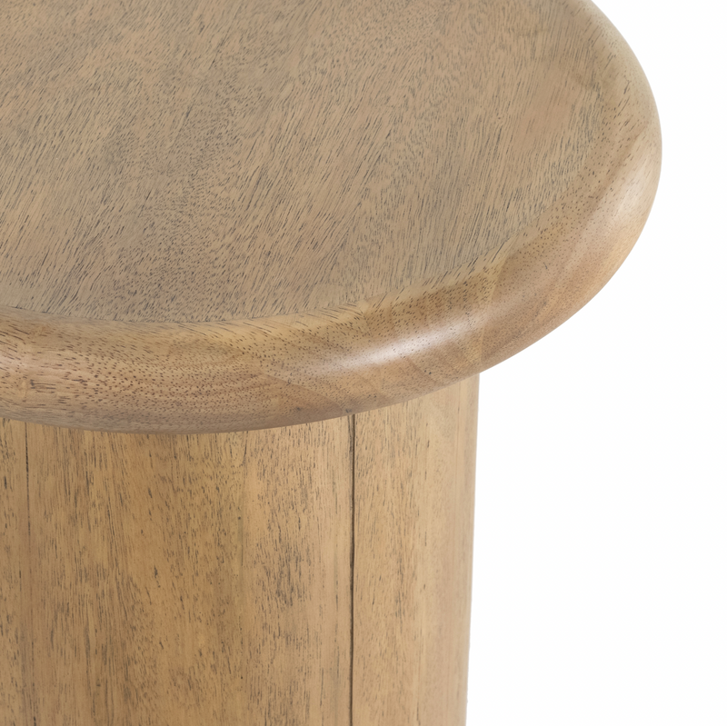 Zach End Table - Burnished Parawood
