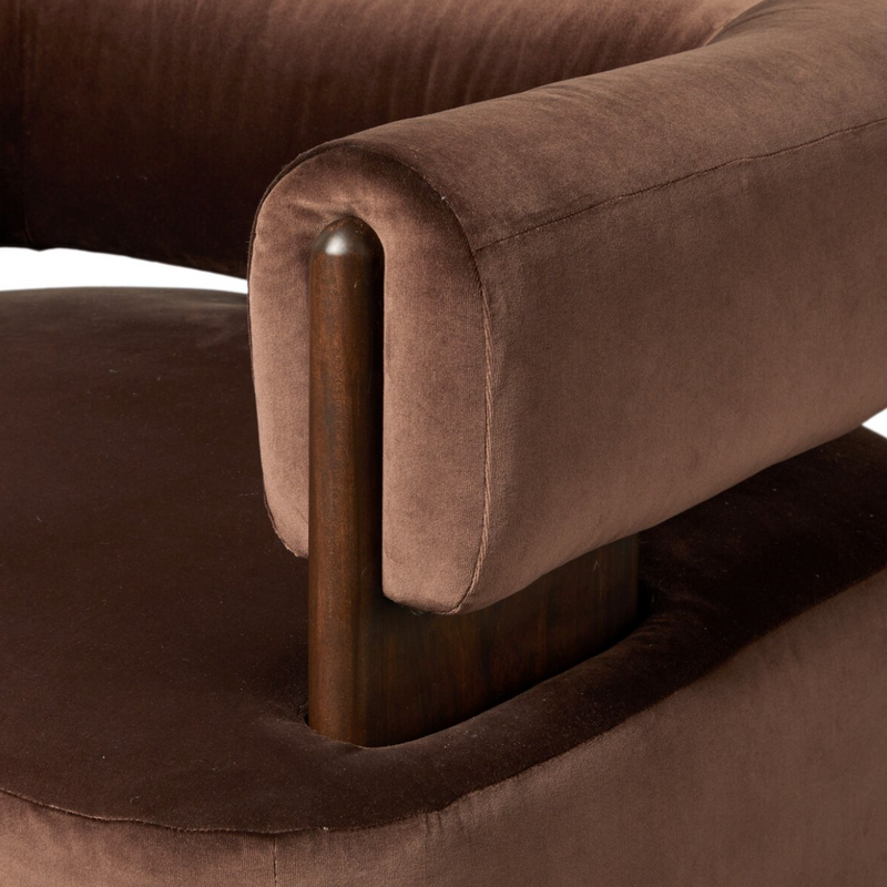 Ward Swivel Chair - Surrey Cocoa