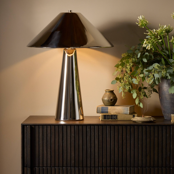 Romani Table Lamp - Polished Nickel