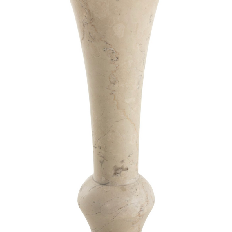 Polli End Table - Cream Marble