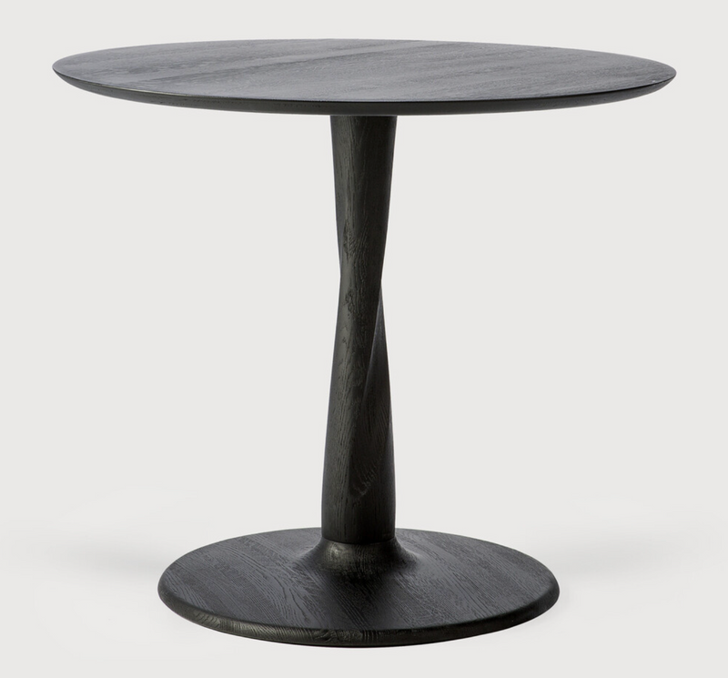 Torsion Round Dining Table - Black