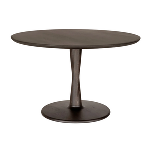 Torsion Round Dining Table - Oak Brown