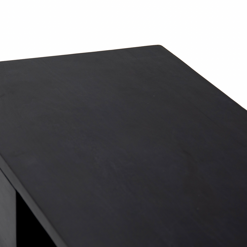 Trey Console Table - Black Wash Poplar