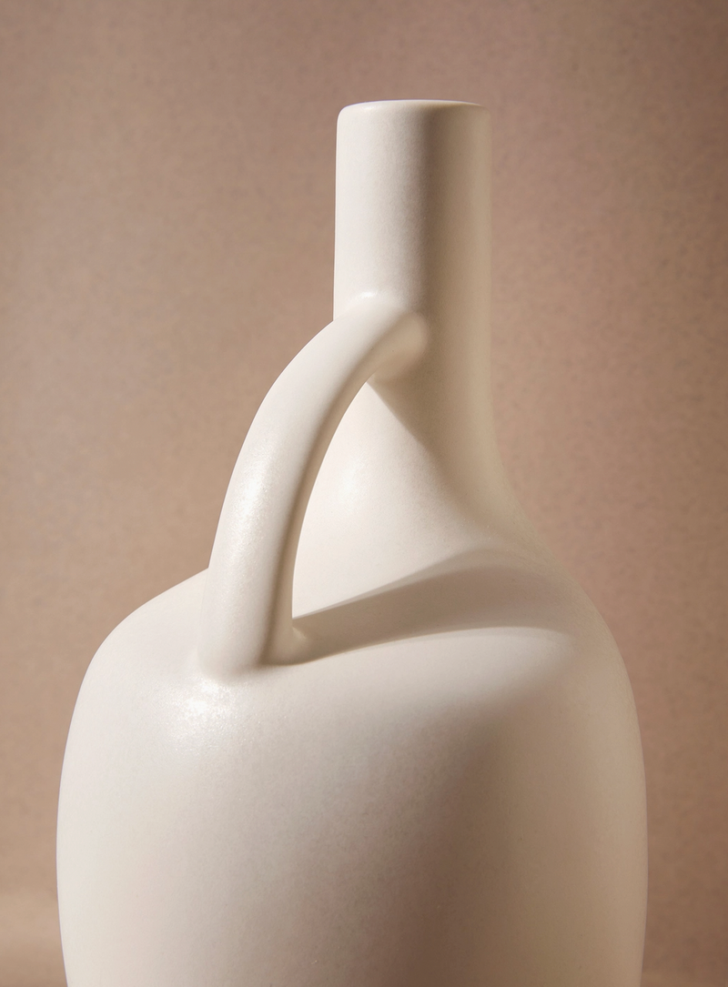 Canard Stoneware Olive Oil Dispenser - Matte White