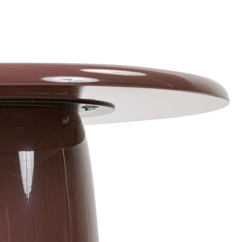 Bossa End Table - Plum Lacquer