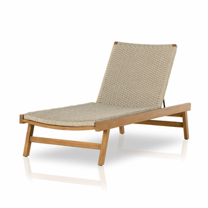 Delano Outdoor Chaise - Natural Teak