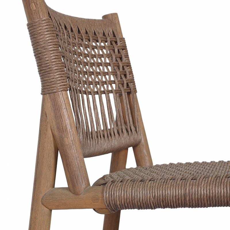 Ashe Outdoor Dining Chair - Tanned Weave