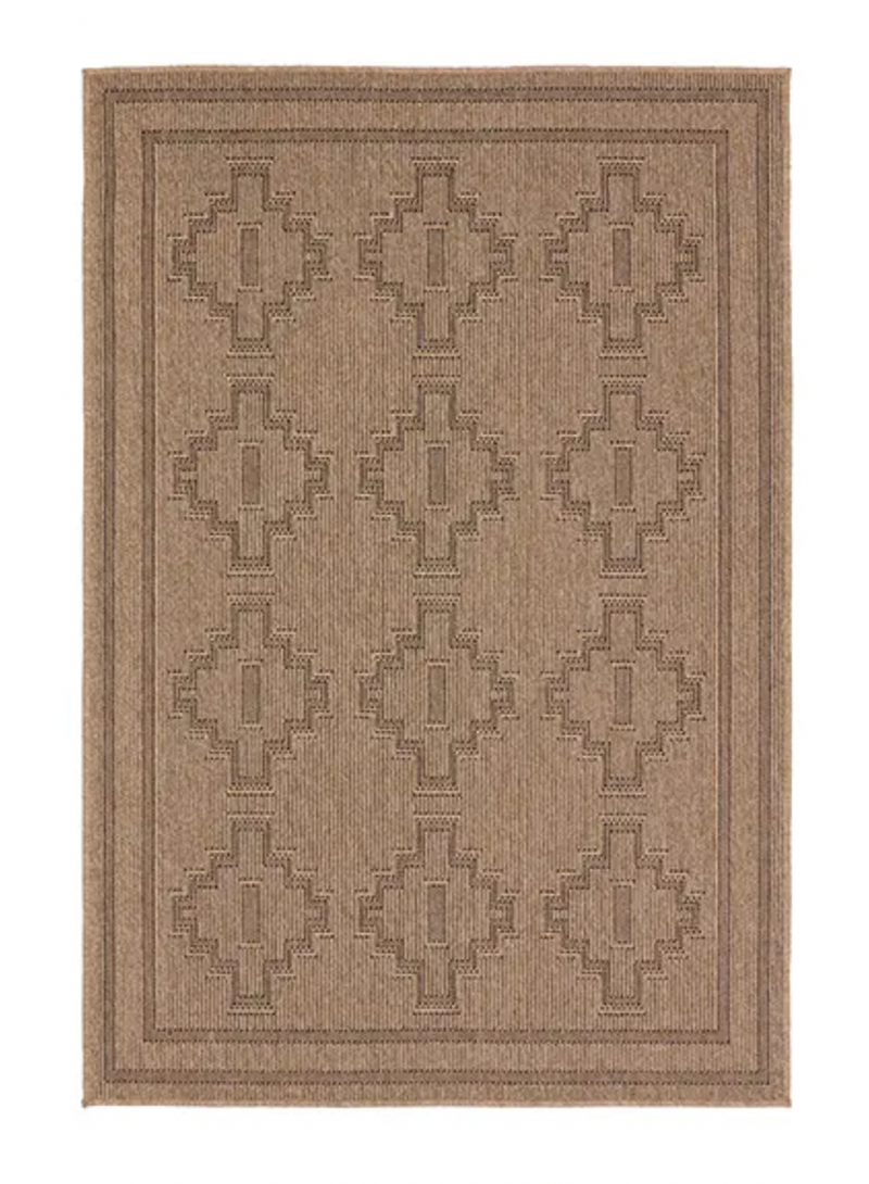 Nambe Tannin and Black Area Rug
