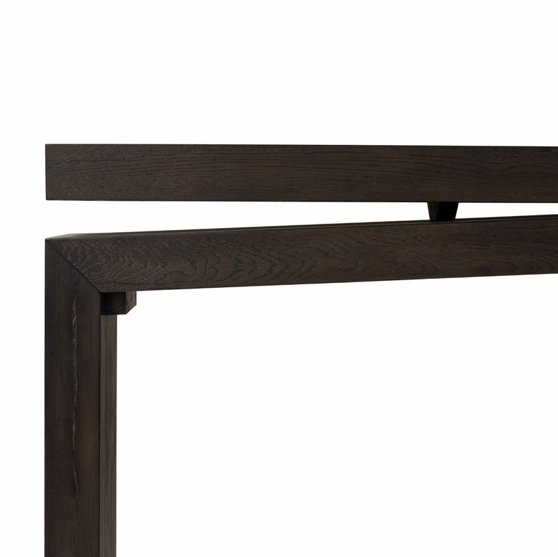 Matthes Console Table - Smoked Black Oak