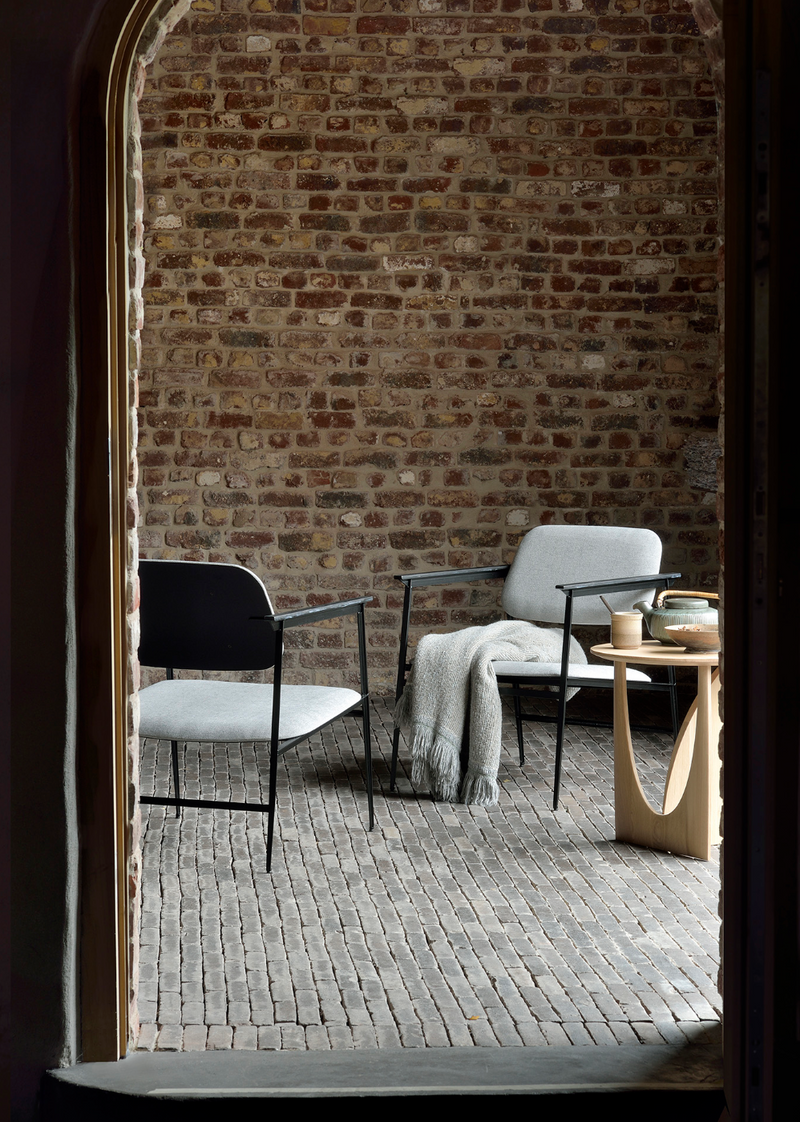 Geometric Side Table - Natural