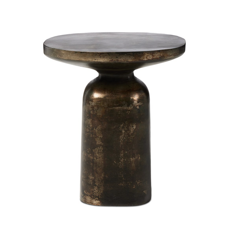 Odessa End Table - Distressed Bronze