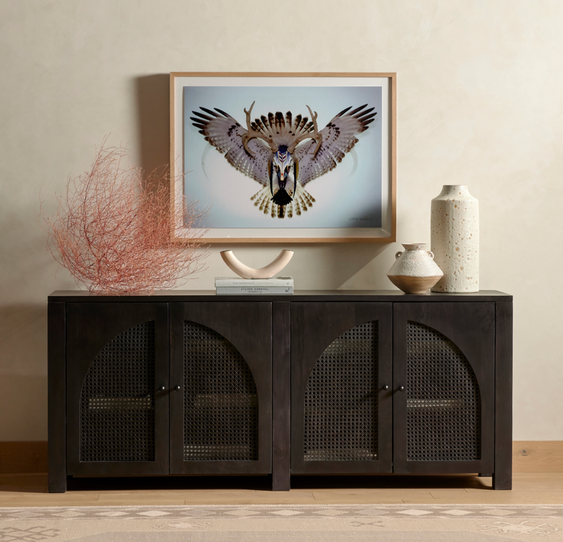 Tilda Sideboard Black Wash Mango Arcadia Modern Home