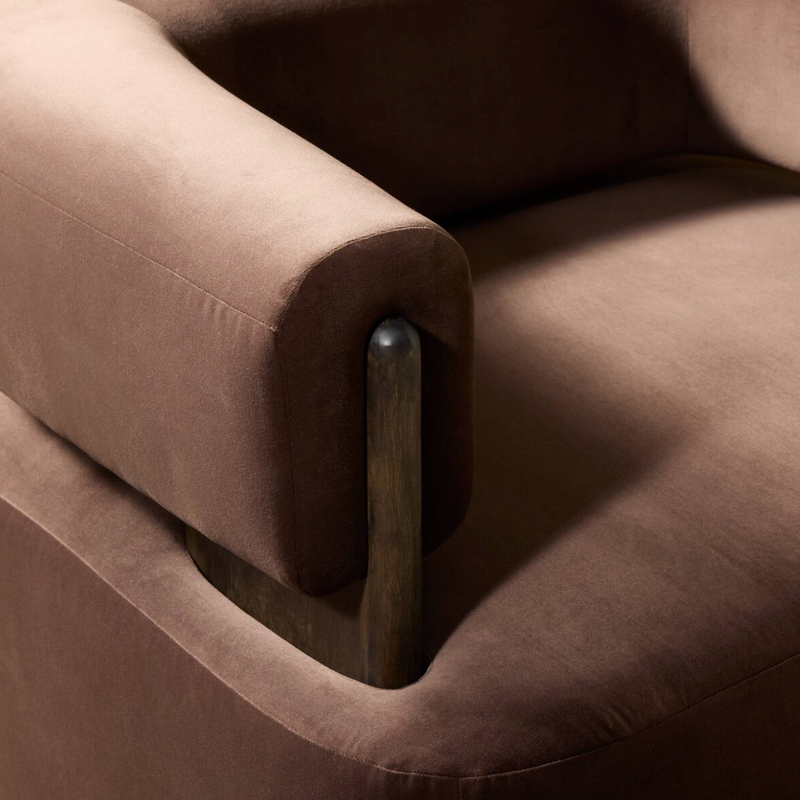 Ward Swivel Chair - Surrey Cocoa