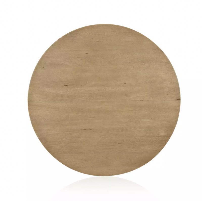 Mesa Round Coffee Table - Light Brushed Parawood