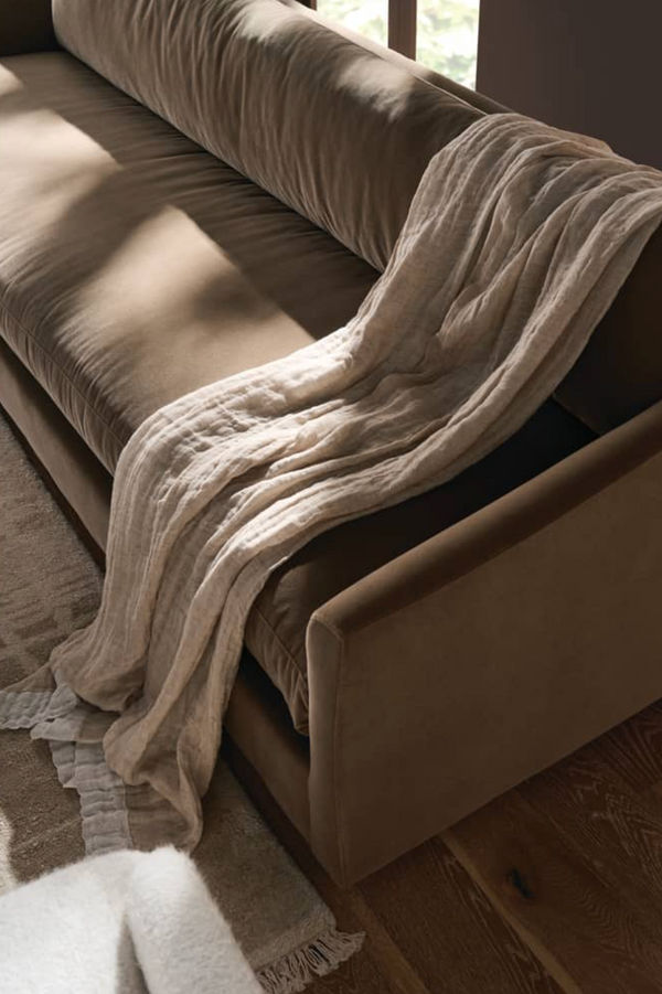 Alder Sofa - Camel Velvet