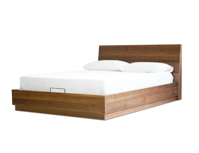 Sorcia Storage Bed - Walnut