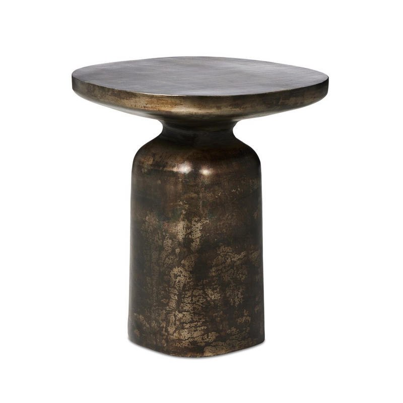 Odessa End Table - Distressed Bronze