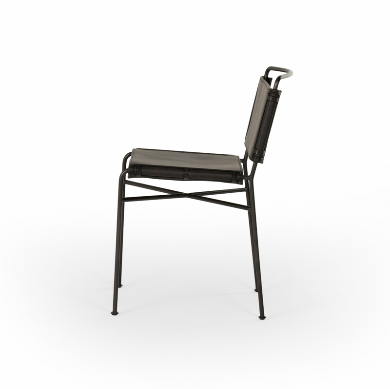 Wharton Dining Chair - Distressed Black