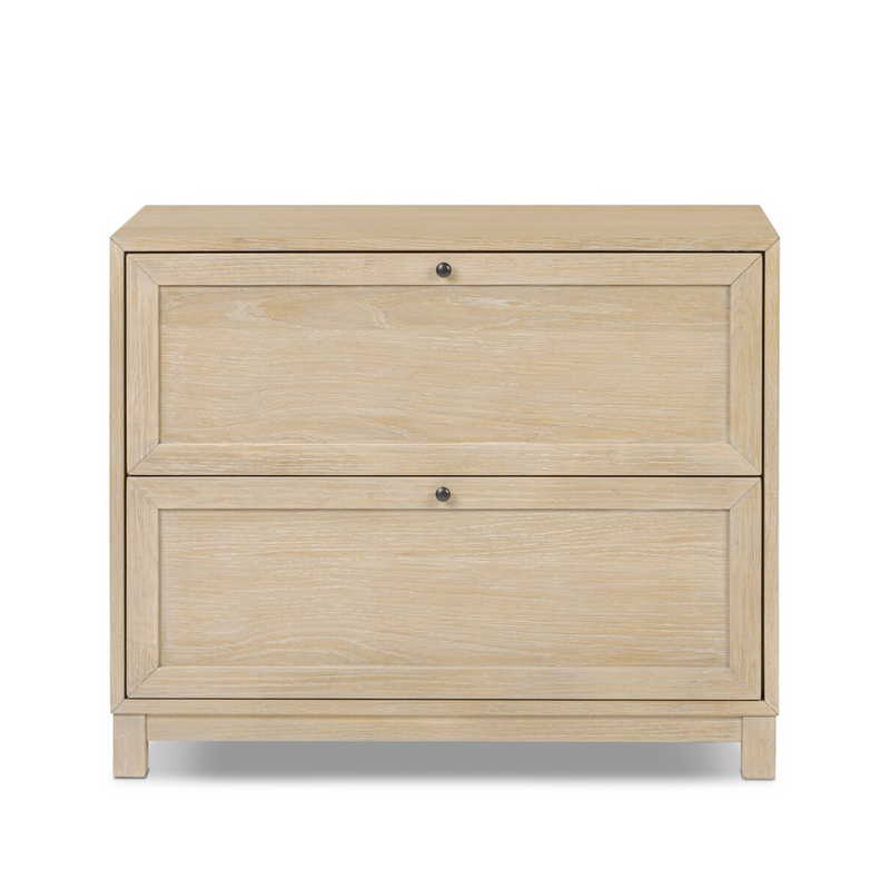 Millie Nightstand - Light Bleach Oak Veneer