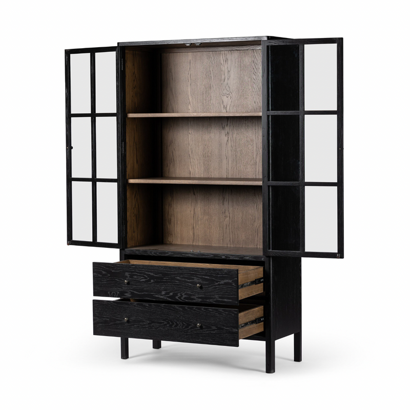 Bolsa Cabinet - Brushed Ebony Oak