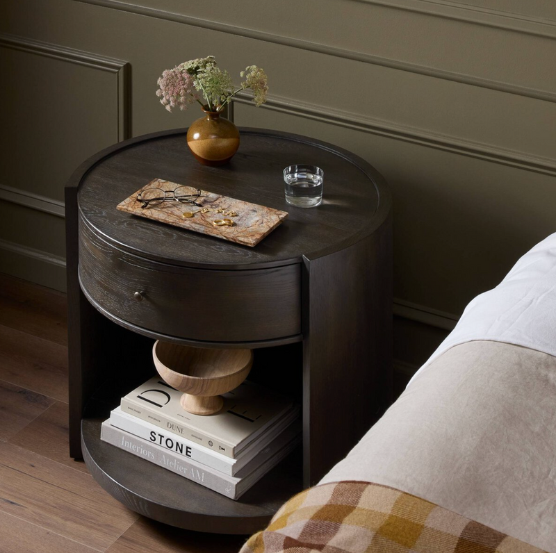 Bode Nightstand - Smoked Black Veneer