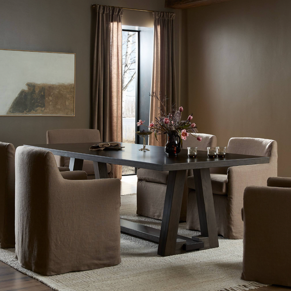Silverton Dining Table - Sienna Brown Oak