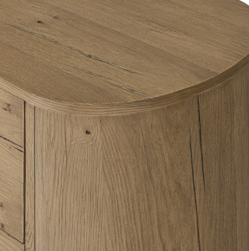 Paden Nightstand - Worn Oak Veneer