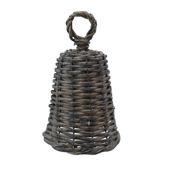 Woven Reed and Metal Bell - Large