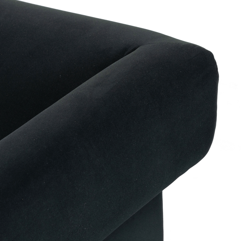 Cairo Sofa - Modern Velvet Smoke
