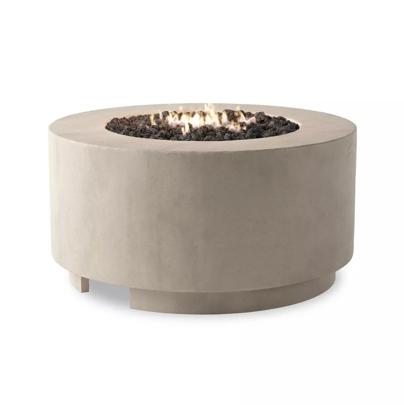 Damian Outdoor Fire Table - Natural Concrete