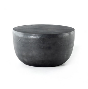 Basil Outdoor End Table - Aged Grey