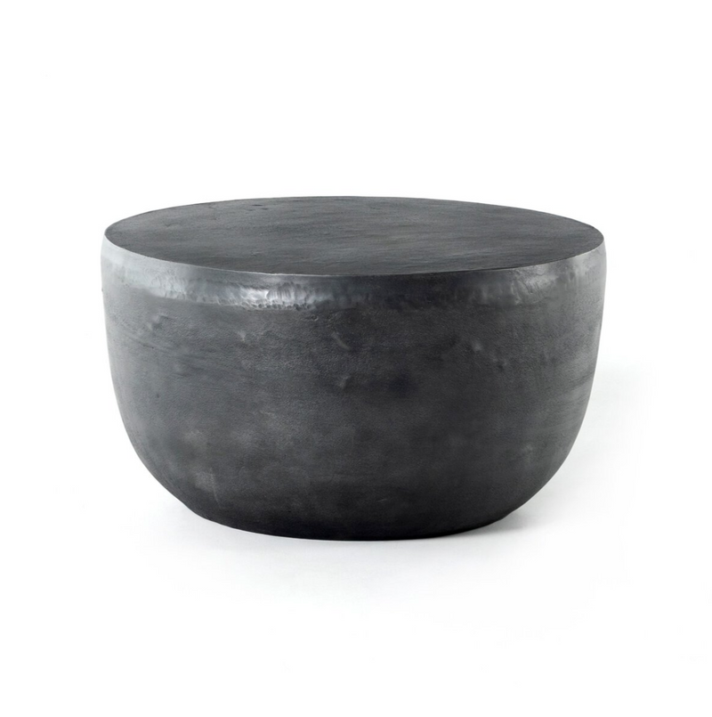 Basil Outdoor End Table - Aged Grey