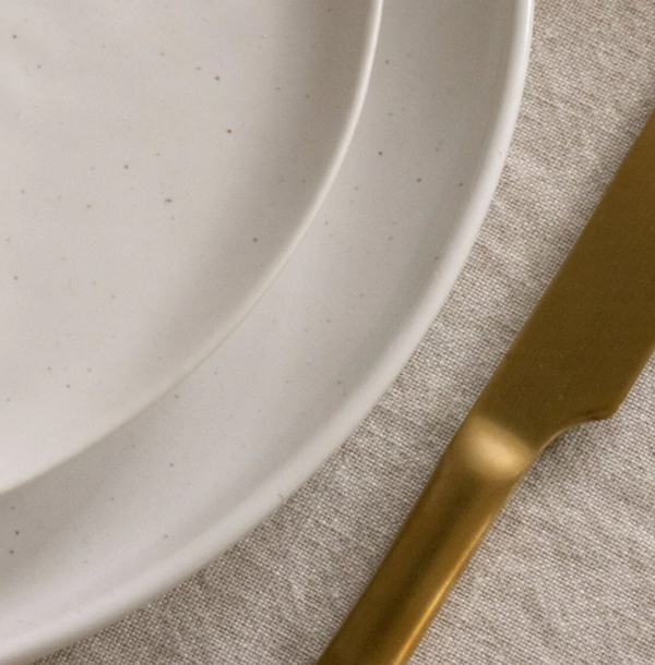 Fable Dinner Plates S/4 - Speckled White