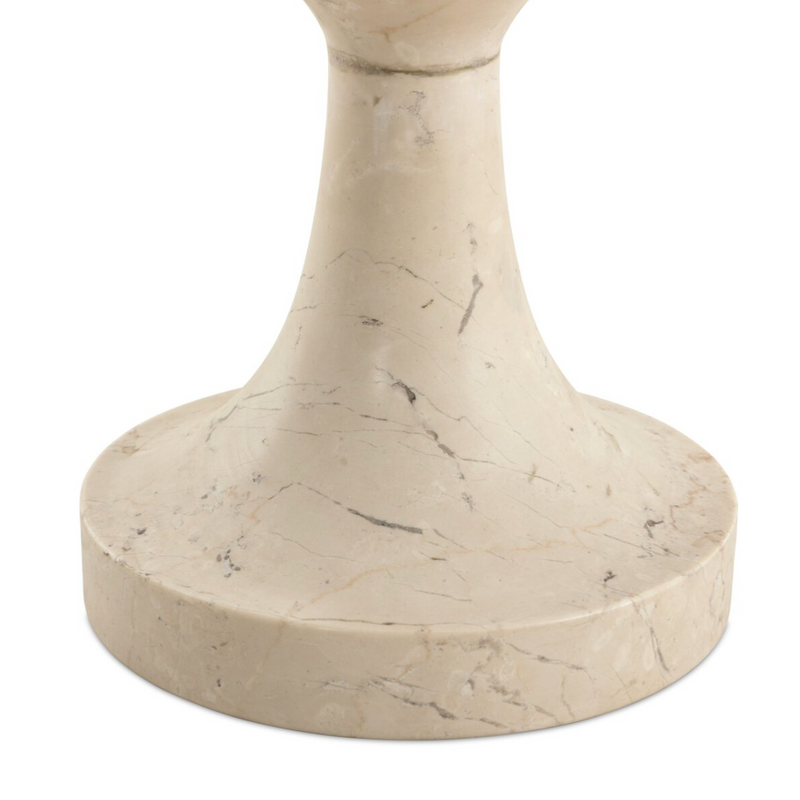Polli End Table - Cream Marble