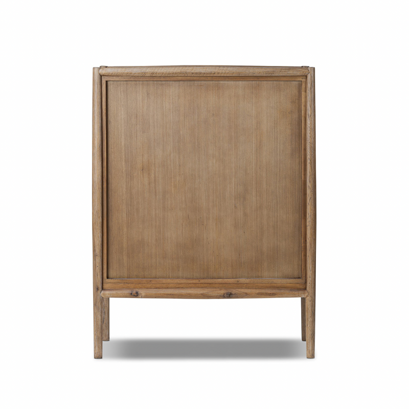 Glenview Bar Cabinet - Weathered Oak