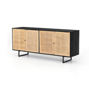 Carmel Sideboard - Black Wash and Natural