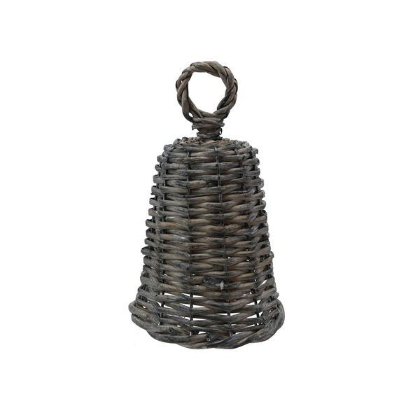 Woven Reed and Metal Bell - Small