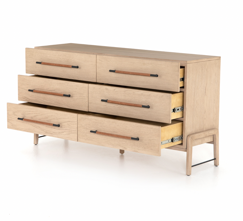 Rosedale 6 Drawer Dresser - Yucca Oak