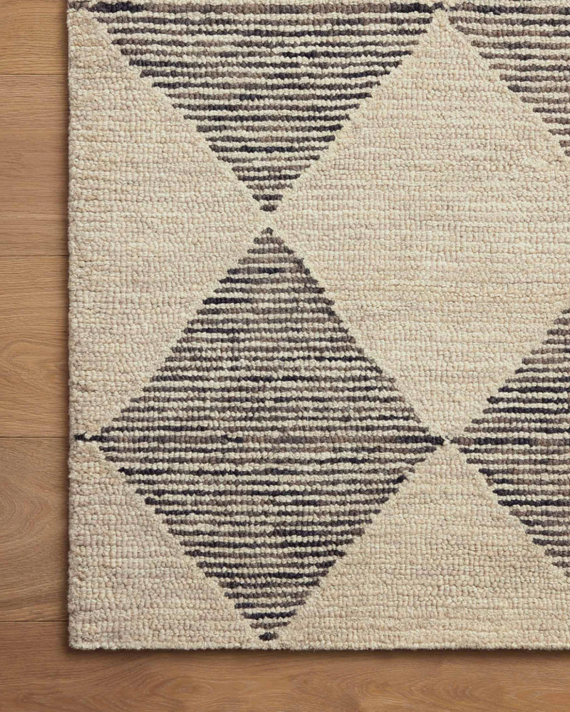 Chris Loves Julia - Francis Beige and Charcoal Area Rug