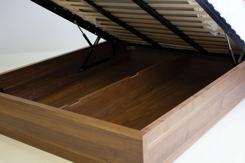 Sorcia Storage Bed - Walnut