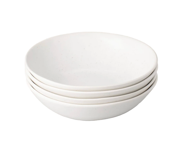Fable Pasta Bowls S/4 - Speckled White