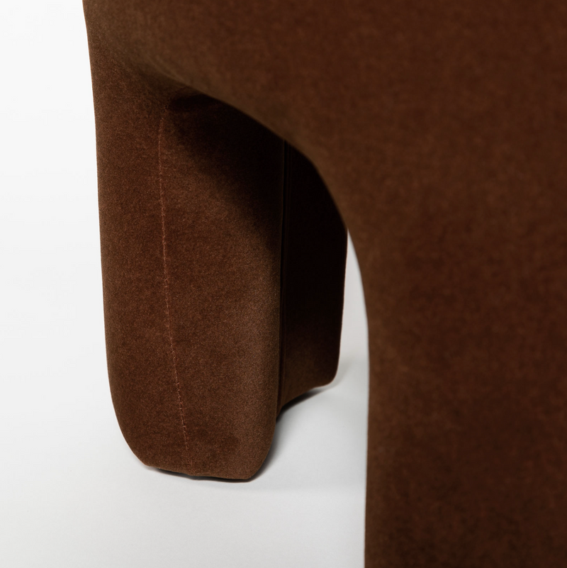 Malorie Ottoman - Velvet Chestnut